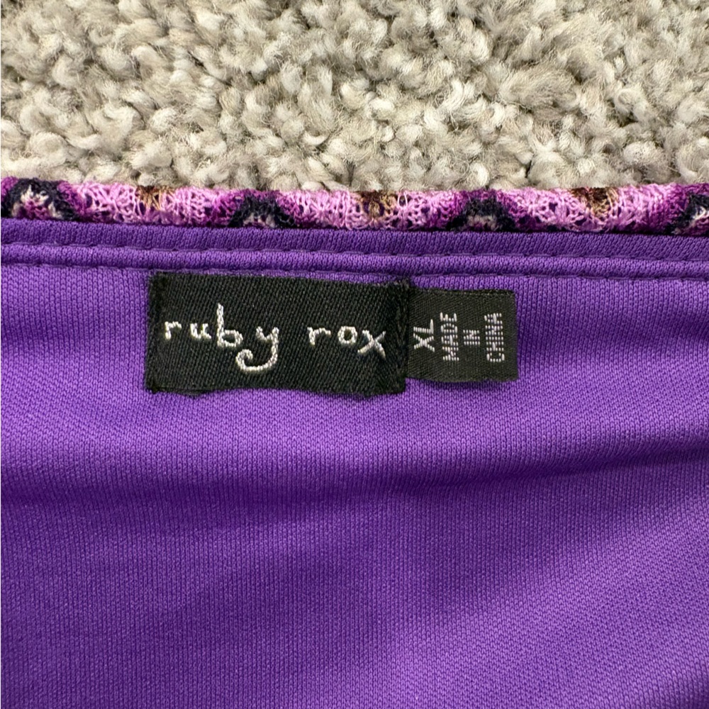 Ruby Rox Multicolor Zigzag Strapless Mini Dress - Picture 4 of 7